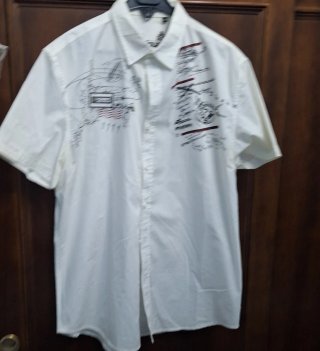 2 Camisas Caballero: Blanca y Vaquera