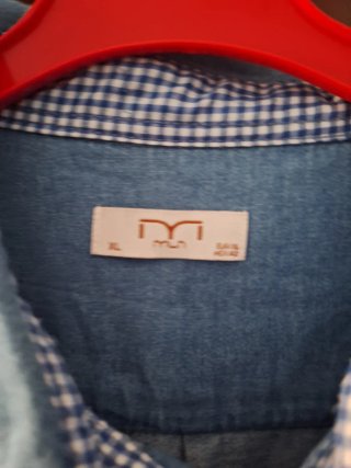 2 Camisas Caballero: Blanca y Vaquera