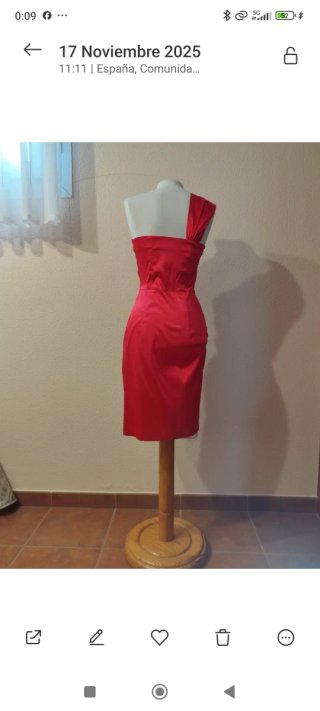 Vestido rojo de fiesta