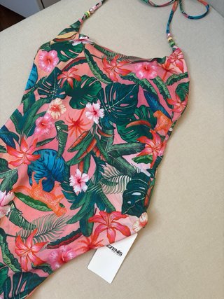 Costume intero donna S fantasia floreale