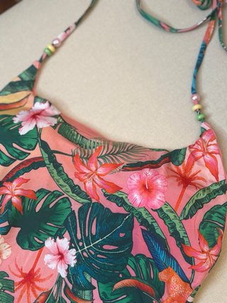Costume intero donna S fantasia floreale