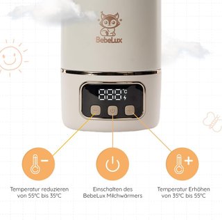 BEBELUX calentador portátil rápido sin BPA