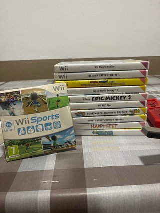 Nintendo Wii Roja + Juegos y Accesorios