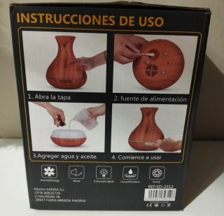 Humidificador Difusor Aroma SANDA SD-2312