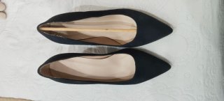 Zapatos de tacón negros para mujer todo piel
