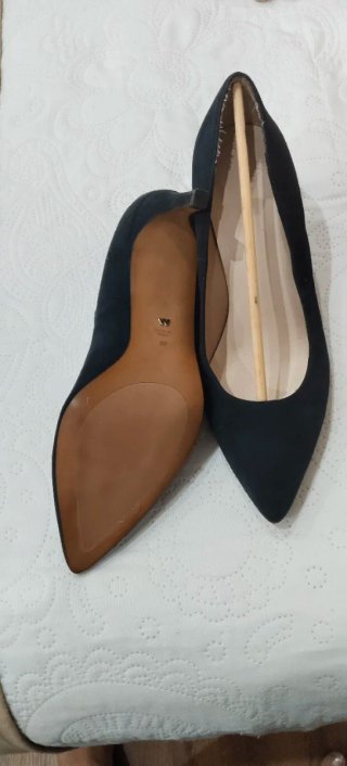 Zapatos de tacón negros para mujer todo piel