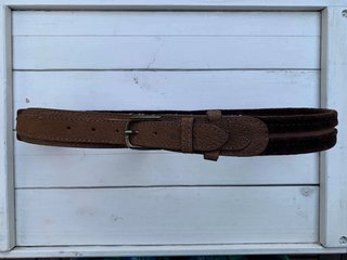 Cintura Donna 70cm Marrone Pelle e Velluto