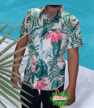 Camisa Hawaiana Estampada XL