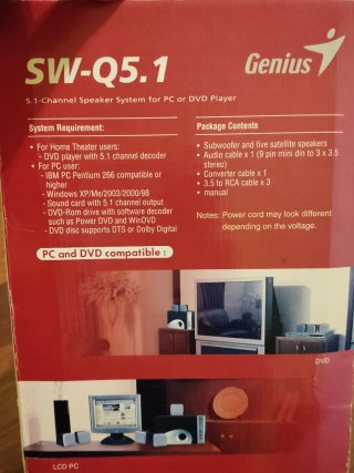 Genius SW-Q5.1 Sistema de Altavoces 5.1 de 750W