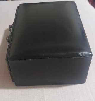 Caja antigua joyero años 30 terciopelo rojo