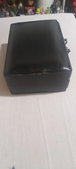 Caja antigua joyero años 30 terciopelo rojo