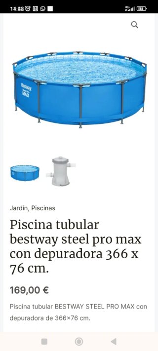 Piscina Desmontable Bestway Steel Pro MAX