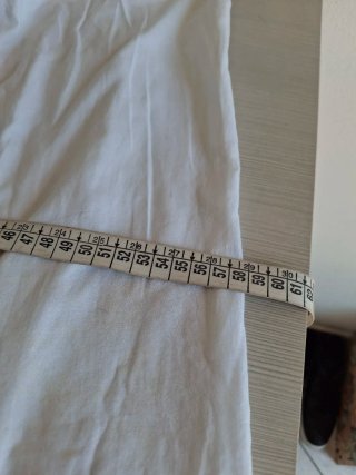 Vestito lungo bianco estivo con rouches