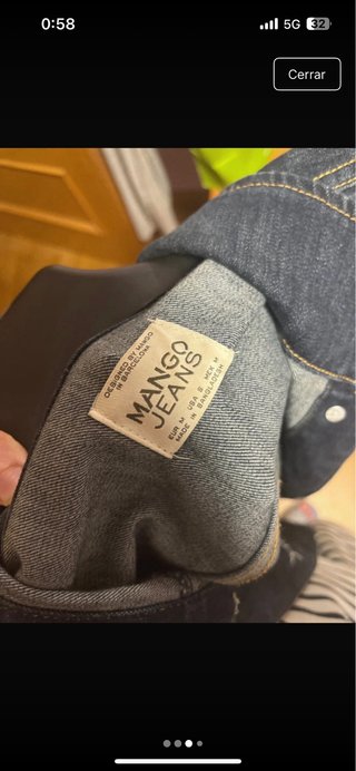 Chaqueta vaquera Mango azul