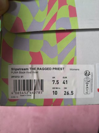 Puma X Rugged Priest tg 41 Nero Unisex New