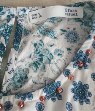 Blusa Verano Talla S. 100% Algodón