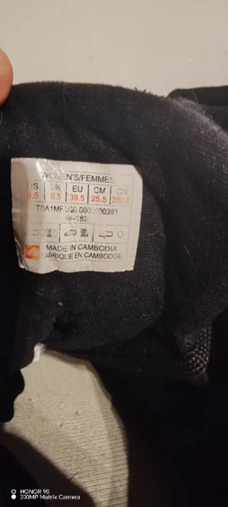 Botas The North Face negras para senderismo
