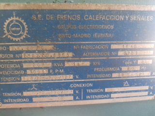 Generador DITER 2 cilindros Tlf 660474567.