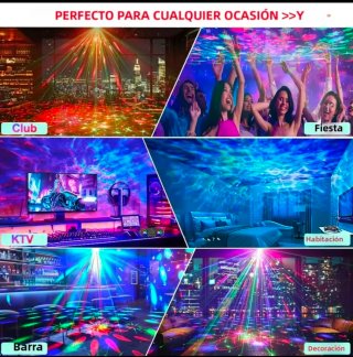 Luces discoteca luces fiesta DJ LED RGB