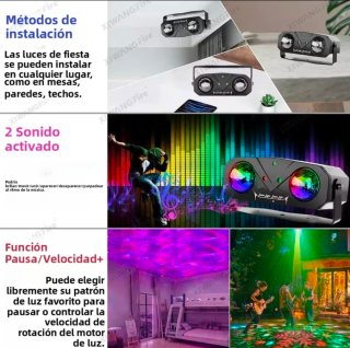 Luces discoteca luces fiesta DJ LED RGB
