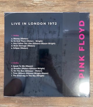 Pink Floyd Live In London 1972 LP + CD