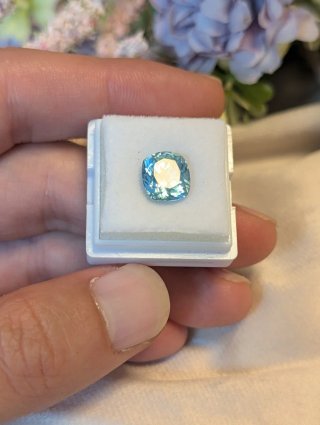 Aguamarina Natural Cushion Cut