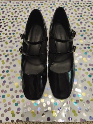 Zapatos charol negros mujer