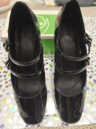 Zapatos charol negros mujer