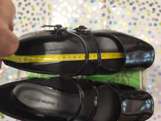 Zapatos charol negros mujer