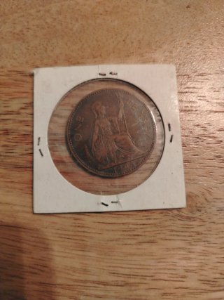 Moneda One Penny 1965 Inglaterra