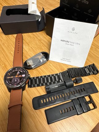 Reloj Haylou Solar Ultra Marrón/Negro