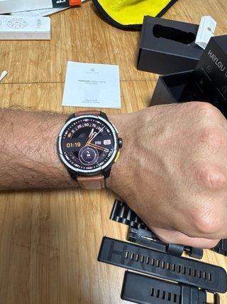 Reloj Haylou Solar Ultra Marrón/Negro