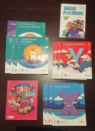 Libros de texto 5 Primaria.