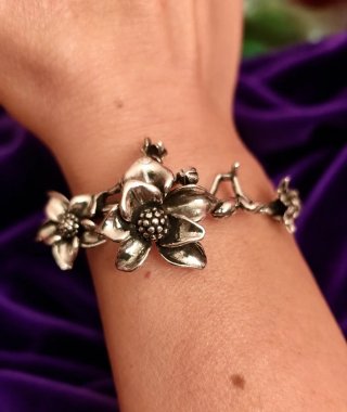 Pulsera De Plata 925 De Estilo Vintage.
