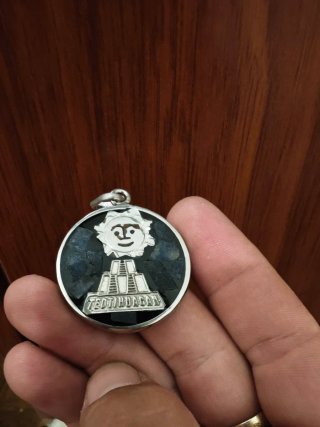 Colgante Plata Diseño Azteca