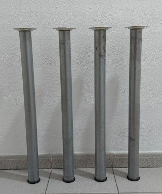 Set 4 Patas Metálicas Mesas y Escritorios