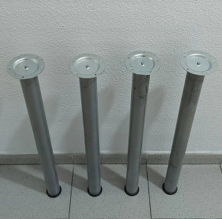Set 4 Patas Metálicas Mesas y Escritorios