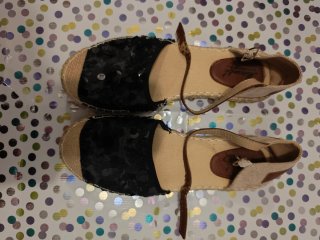 Alpargatas Murambo Mujer Negro Beige