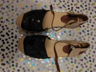 Alpargatas Murambo Mujer Negro Beige