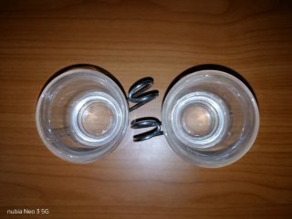 2 tazzine in vetro nescafe vintage