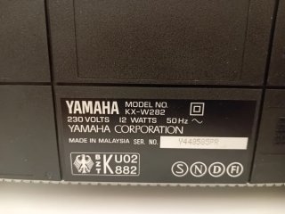Doble Pletina Yamaha KX-W282