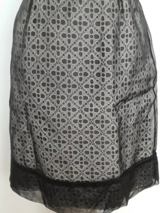 Vestido Verano Fiesta Negro de seda T.40
