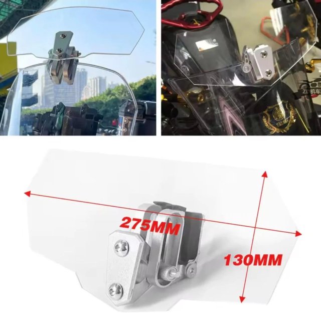 Parabrisas moto ajustable universal