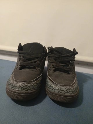 Jordan 3 Retro Negras Talla 42