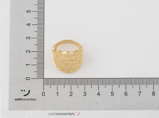 anillo oro 18k con piedra con circonita t. 12 (16,56 mm)