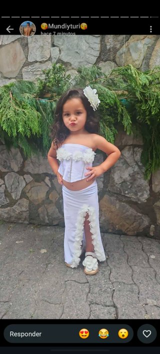 Vestido niña boda gitana blanco   Tallas 1 a 3 año