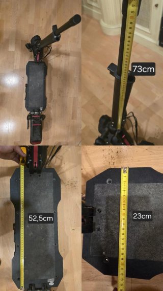 Chasis y piezas patinete eléctrico