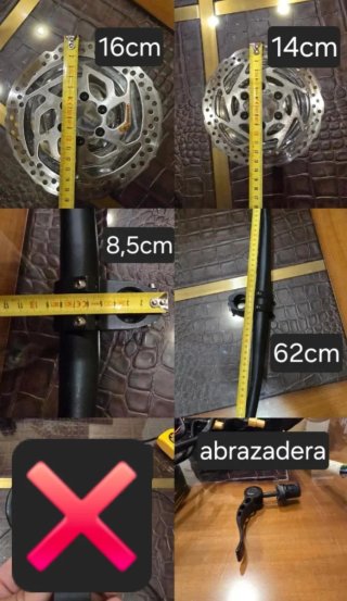 Chasis y piezas patinete eléctrico