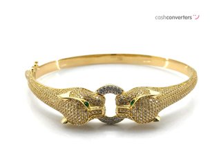 pulsera oro 18k con piedra con circonita