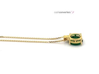 gargantilla oro 18k con piedra con circonita 22cm